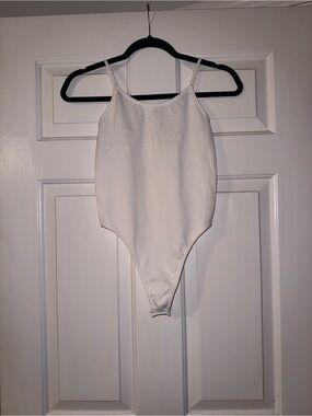 Bozzolo White Spaghetti-Strap Women’s Bodysuit